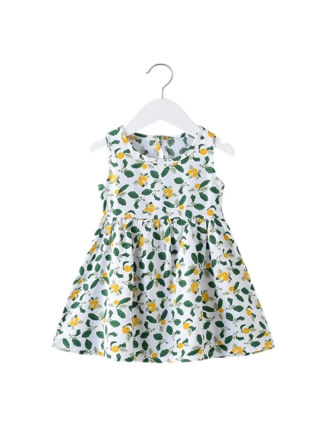 Bidani Amira Printed Lemon Casual Dress